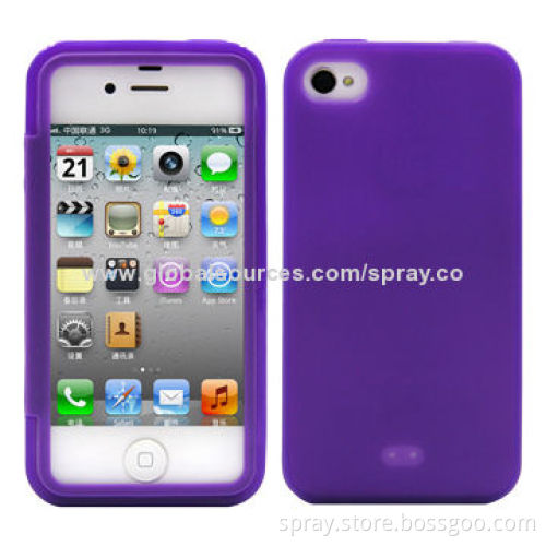 Folio Style TPU Gel Case for iPhone 4/4S, Various Colors Available